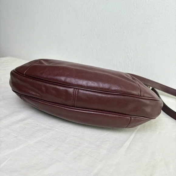 ETIENNE AIGNER vintage burgundy large big logo classic leather purse bag - Picture 8 of 15